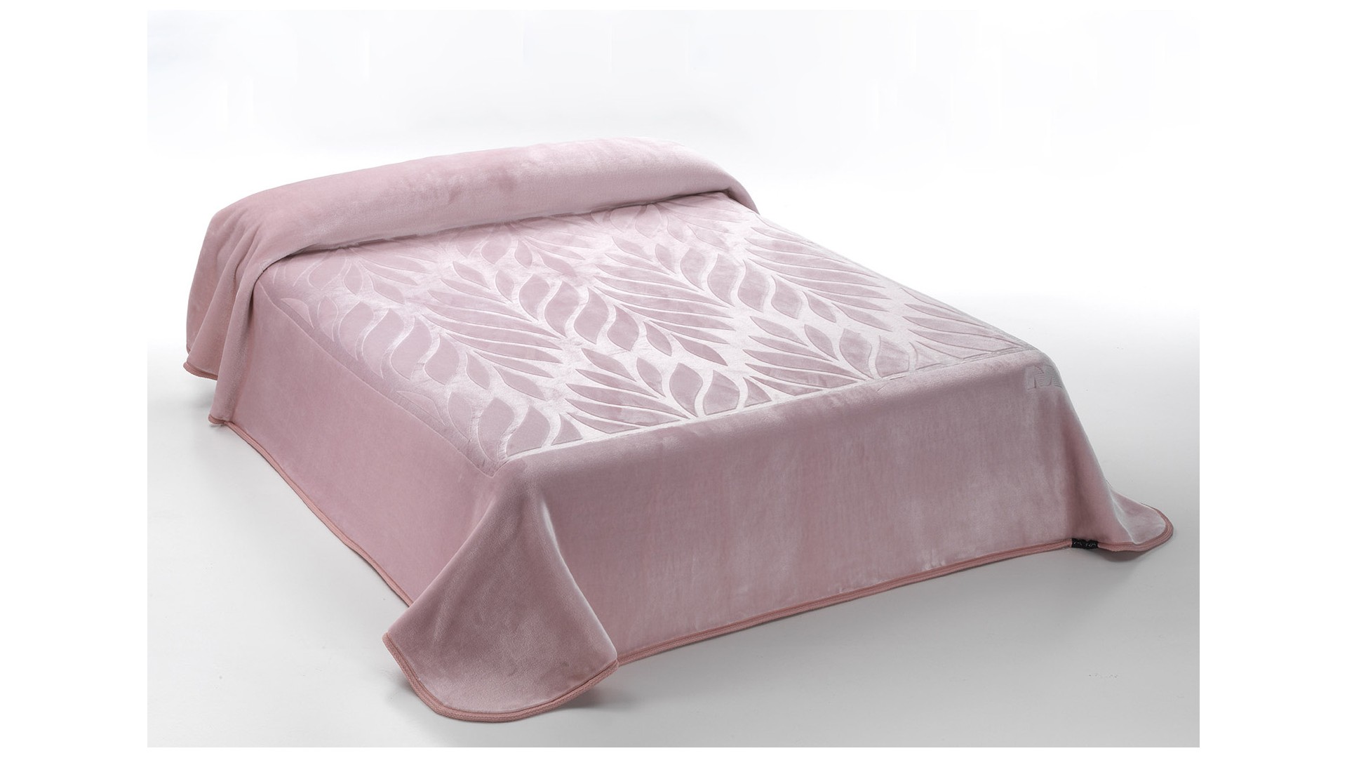 Manta con diseño en relieve SERENA H72 - 170x240cm - ROSA