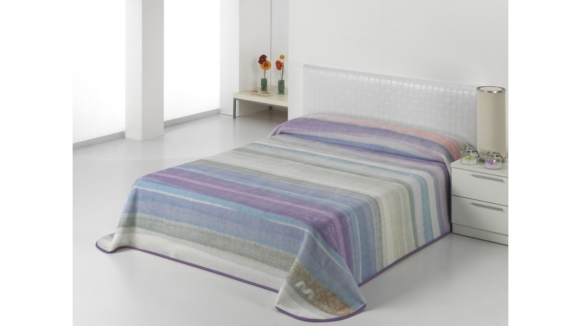 Manta para cama HARMONY A18 - 170x240cm - LILA