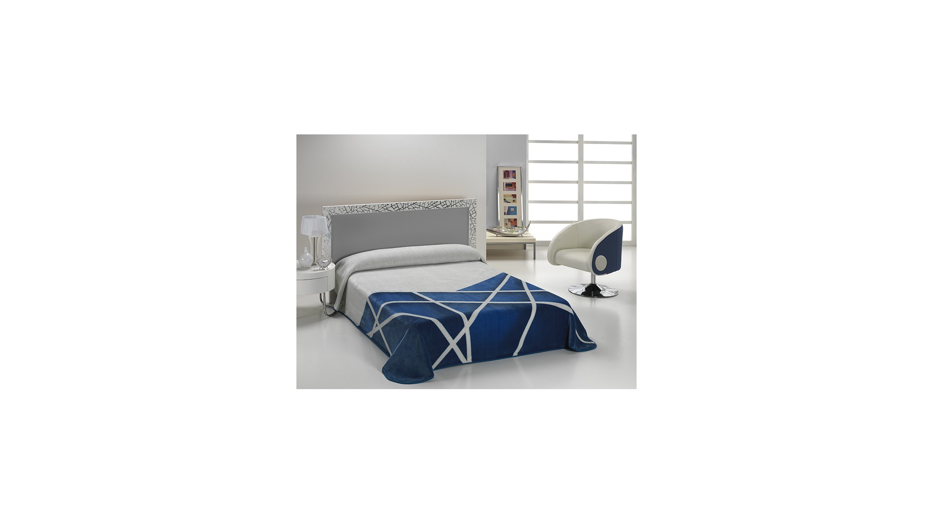 Manta para cama HARMONY B42 - 170x240cm - AZUL