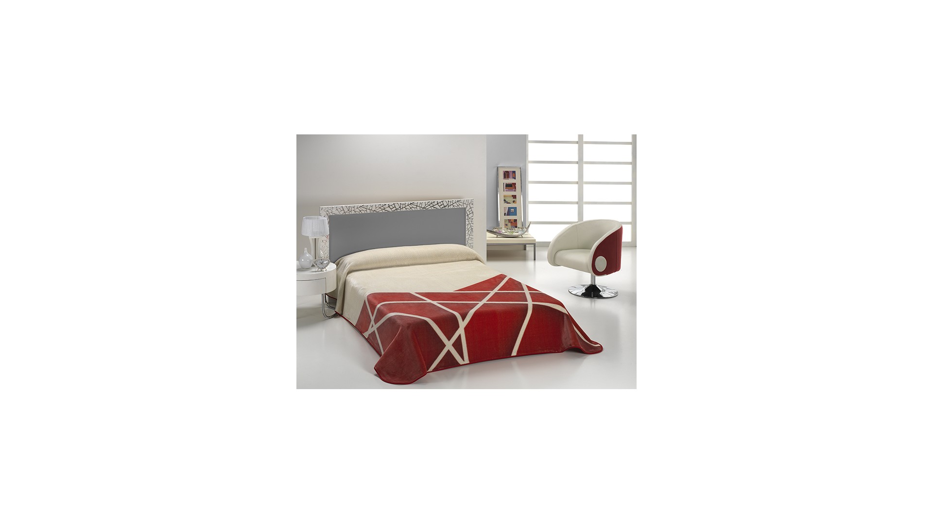 Manta para cama HARMONY B42 - 170x240cm - ROJO