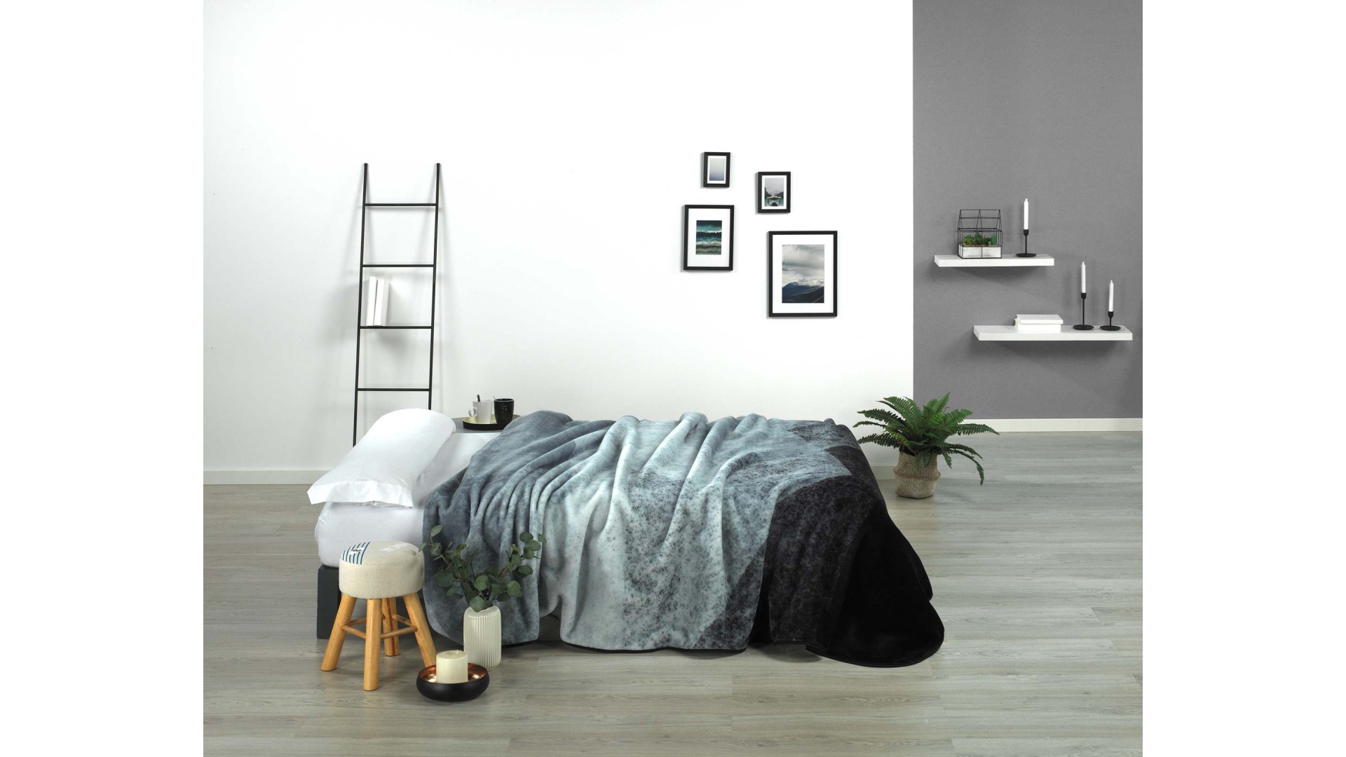 Manta para cama HARMONY J47 - 170x240cm - GRIS