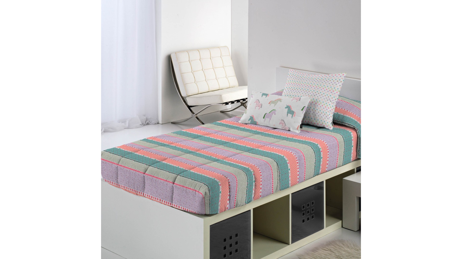 EDREDON AJUSTABLE FANTASY UNICO STRIPE