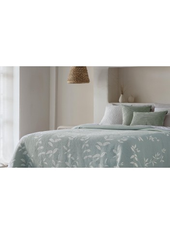 Colcha Pique Jacquard Reversible Fundeco Laisa
