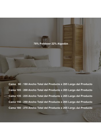 Colcha Pique Jacquard Fundeco Hoteles Lionel